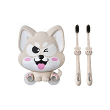 Load image into Gallery viewer, Cartoon Dog Suction Wall Toothbrush Toothpaste Shelf, Size:16x14x5cm