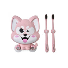 Load image into Gallery viewer, Cartoon Dog Suction Wall Toothbrush Toothpaste Shelf, Size:16x14x5cm
