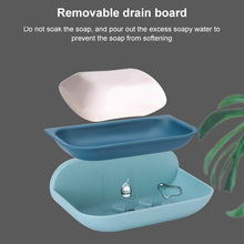Load image into Gallery viewer, Cloud Soap Box Toilet Creative Wall-mounted Bathroom Toilet Free Punch Double-layer Drain Rack, White, Pink, Dark Blue, Light Blue