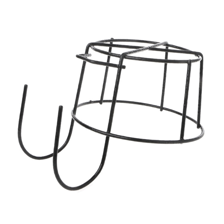 Balcony Fence Round Metal Flower Stand Wrought Iron Wall-mounted Flower Pot Stand, S, M, L, XL