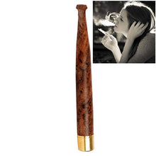 Load image into Gallery viewer, Ladies Twig Pull Rod Filter Can Wash Wood Sandalwood Long Cigarette Holder, 5 mm Fine Smoke
