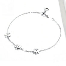 Load image into Gallery viewer, S925 Sterling Silver Platinum Plated Bracelet Cute Daisy Bracelet, Daisy