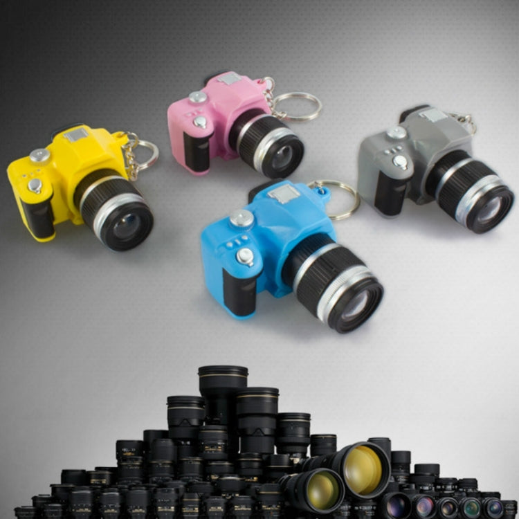 Children Mini SLR Camera Model Style Key Chain Small Pendant with Sound & LED Light