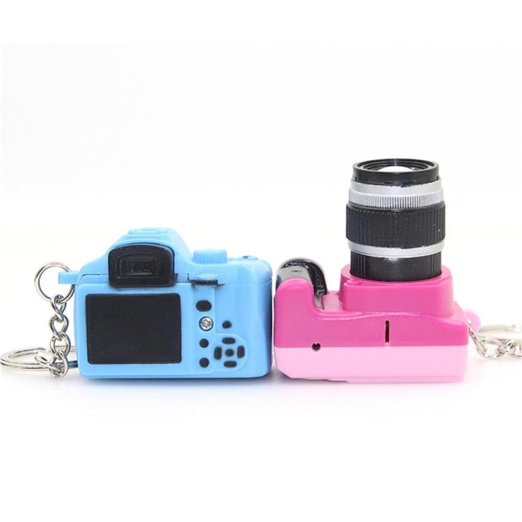 Children Mini SLR Camera Model Style Key Chain Small Pendant with Sound & LED Light