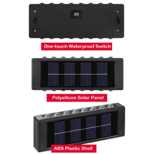 Load image into Gallery viewer, Solar Wall Lamp Outdoor Waterproof Up And Down Double-headed Spotlights, 2LED NiMH, 4LED NiMH, 6LED NiMH, 8LED NiMH, 10LED NiMH, 12LED Lithium, 16LED Lithium
