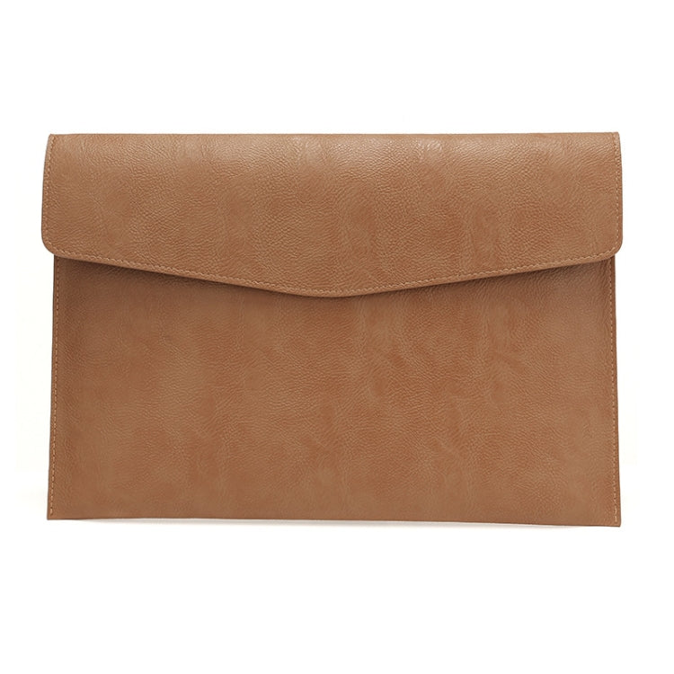 PU Leather Litchi Pattern Sleeve Case For 14 Inch Laptop, Style:, Single Bag (Light Brown), Single Bag  (Dark Brown), Single Bag ( Black, Liner Bag + Power Bag  (Light Brown), Liner Bag + Power Bag  (Dark Brown), Liner Bag + Power Bag  (Black)