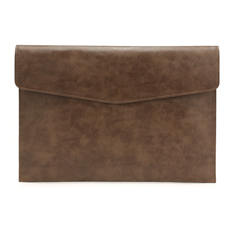 PU Leather Litchi Pattern Sleeve Case For 14 Inch Laptop, Style:, Single Bag (Light Brown), Single Bag  (Dark Brown), Single Bag ( Black, Liner Bag + Power Bag  (Light Brown), Liner Bag + Power Bag  (Dark Brown), Liner Bag + Power Bag  (Black)
