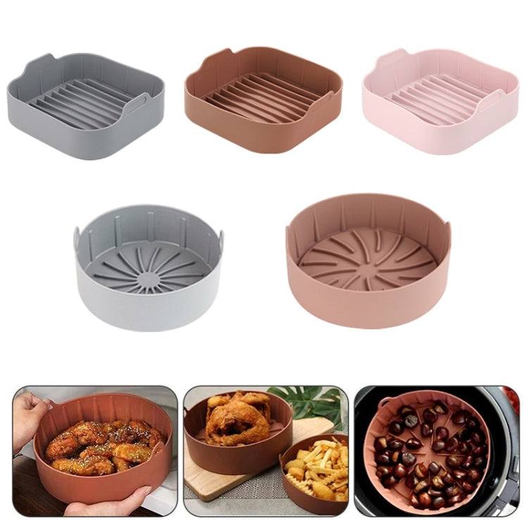 Air Fryer Silicone Grill Pan Accessories, Square 20.5 cm, Round 22 cm, Round 19 cm, Round 16 cm