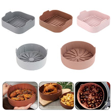 Load image into Gallery viewer, Air Fryer Silicone Grill Pan Accessories, Square 20.5 cm, Round 22 cm, Round 19 cm, Round 16 cm