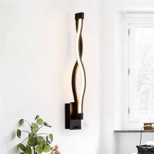 Load image into Gallery viewer, Simple Led Aisle Bedroom Bedside Wall Lamp, White, Black