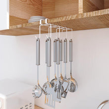 Load image into Gallery viewer, Hanging Nail-free Partition Cup Holder Creative Kitchen Supplies Storage Rack, 8 Hooks, 6 Hooks