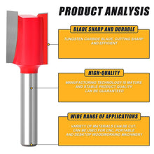 Load image into Gallery viewer, Woodworking Milling Cutter Set Trimming Machine Head Electric Wood Milling Engraving Machine Cutter, Red 1/4 Handle 12PCS, Blue 1/4 Handle 12PCS, Red 1/2 Handle 12PCS, Blue 1/2 Handle 12PCS, Red 1/4 Handle 15PCS, Red 1/2 Handle 15PCS                   ...