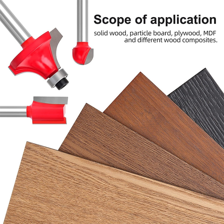 Woodworking Milling Cutter Set Trimming Machine Head Electric Wood Milling Engraving Machine Cutter, Red 1/4 Handle 12PCS, Blue 1/4 Handle 12PCS, Red 1/2 Handle 12PCS, Blue 1/2 Handle 12PCS, Red 1/4 Handle 15PCS, Red 1/2 Handle 15PCS                   ...