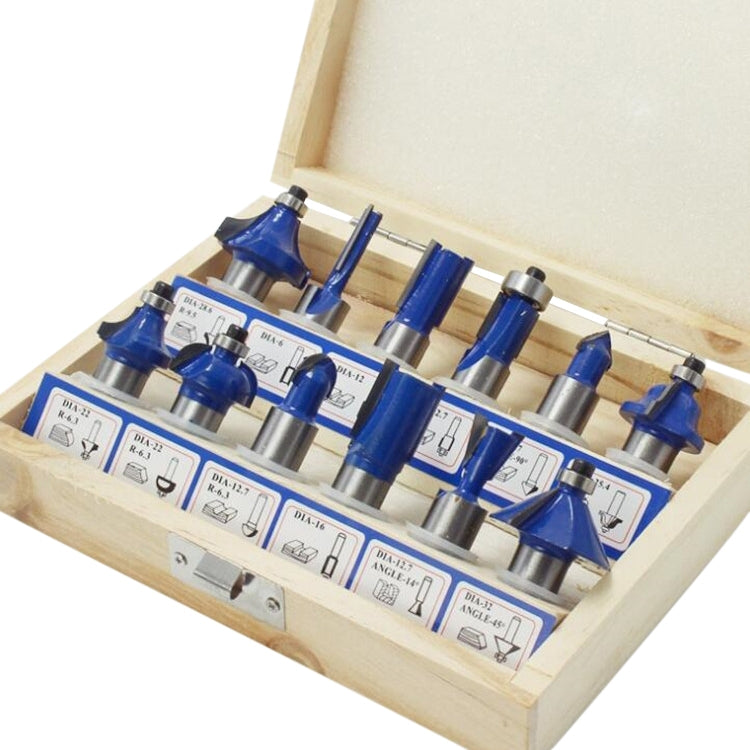 Woodworking Milling Cutter Set Trimming Machine Head Electric Wood Milling Engraving Machine Cutter, Red 1/4 Handle 12PCS, Blue 1/4 Handle 12PCS, Red 1/2 Handle 12PCS, Blue 1/2 Handle 12PCS, Red 1/4 Handle 15PCS, Red 1/2 Handle 15PCS                   ...