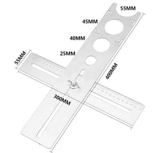 Load image into Gallery viewer, Tile Universal Hole Positioner Multifunctional Marble Perforation Measurement Adjustable Wall Floor Tile Measuring Device, Tile Universal Hole Positioner