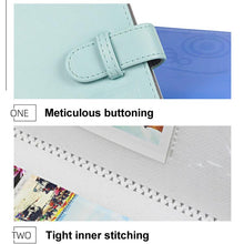 Load image into Gallery viewer, 3-Inch Photo Album Holds 96 Photos PU Leather Large Capacity Storage Case with Multi-Pocket Pages