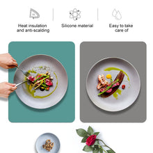 Load image into Gallery viewer, Nordic Style Food Grade Silicone Pad Tableware Environmental Insulation Pad Placemat, Green, Orange, Beige, Sky Blue, Dark Gray