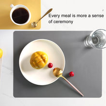 Load image into Gallery viewer, Nordic Style Food Grade Silicone Pad Tableware Environmental Insulation Pad Placemat, Green, Orange, Beige, Sky Blue, Dark Gray