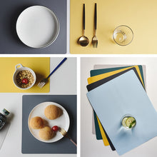 Load image into Gallery viewer, Nordic Style Food Grade Silicone Pad Tableware Environmental Insulation Pad Placemat, Green, Orange, Beige, Sky Blue, Dark Gray
