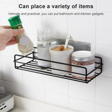 Load image into Gallery viewer, Wrought Iron Bathroom Shelf Wall Mounted Free Punch Toilet Rack, Square (Black), Square (White)