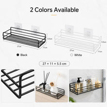 Load image into Gallery viewer, Wrought Iron Bathroom Shelf Wall Mounted Free Punch Toilet Rack, Square (Black), Square (White)