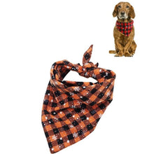 Load image into Gallery viewer, Pet Triangle Towel Christmas Snowflake Dog Saliva Towel, S, L