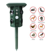 Load image into Gallery viewer, Outdoor Solar Animal Repeller Ultrasonic Vibration Multi-functional Snake Repeller, Solar Animal Repeller