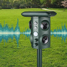 Load image into Gallery viewer, Outdoor Solar Animal Repeller Ultrasonic Vibration Multi-functional Snake Repeller, Solar Animal Repeller