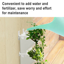 Load image into Gallery viewer, Interior Decoration Plant Wall Flower Pot Living Room Balcony Vertical Green Planting Box Stereo Combination Wall Hanging Pot, Size: 24x14x57 cm, 24x14x57cm(White), 24x14x57cm(Light Green), 24x14x57cm(Dark Green)