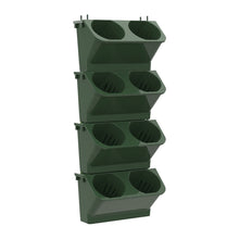 Load image into Gallery viewer, Interior Decoration Plant Wall Flower Pot Living Room Balcony Vertical Green Planting Box Stereo Combination Wall Hanging Pot, Size: 24x14x57 cm, 24x14x57cm(White), 24x14x57cm(Light Green), 24x14x57cm(Dark Green)