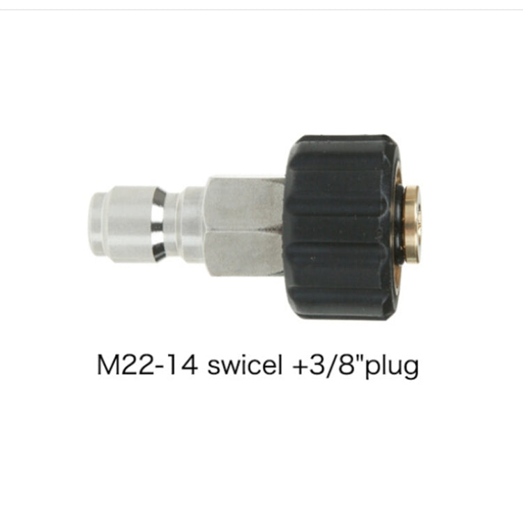 Pressure Washer Accessories Quick Connect Car Wash Water Hose Quick Connection, 14-3/8 Male + 14-3/8 Female, 14-3/8 Male + 15-3/8 Female, 15-3/8 Male + 15-3/8 Female, 15-3/8 Male + 14-3/8 Female