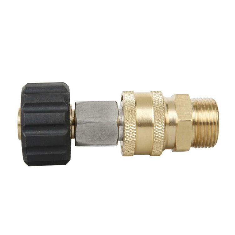Pressure Washer Accessories Quick Connect Car Wash Water Hose Quick Connection, 14-3/8 Male + 14-3/8 Female, 14-3/8 Male + 15-3/8 Female, 15-3/8 Male + 15-3/8 Female, 15-3/8 Male + 14-3/8 Female