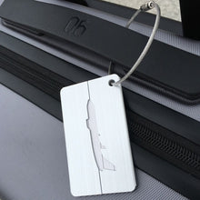 Load image into Gallery viewer, Brush Aluminum Luggage Tag Luggage Boarding Pass Check Tag