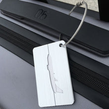Load image into Gallery viewer, Brush Aluminum Luggage Tag Luggage Boarding Pass Check Tag