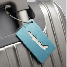 Load image into Gallery viewer, Brush Aluminum Luggage Tag Luggage Boarding Pass Check Tag
