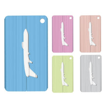 Load image into Gallery viewer, Brush Aluminum Luggage Tag Luggage Boarding Pass Check Tag