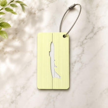 Load image into Gallery viewer, Brush Aluminum Luggage Tag Luggage Boarding Pass Check Tag
