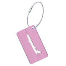 Load image into Gallery viewer, Brush Aluminum Luggage Tag Luggage Boarding Pass Check Tag