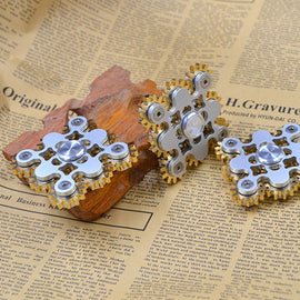 Nine Pure Copper Gear Linkage EDC Fidget Spinner Decompression Toy