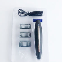 Load image into Gallery viewer, Electric Men Shaver Rechargeable Shaver Trimmer, Black + Blue
