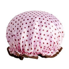 Load image into Gallery viewer, Thick Waterproof Bath Hat Double Layer Shower Hair Cover Women Supplies Shower Caps, Size:28cm
