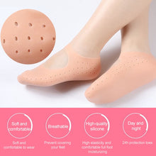 Load image into Gallery viewer, Silicone Sailboat Socks Foot Heel Anti-cracking Sleeve Anti-drying Beach Home Socks, S(33-35), M(36-38), L(39-41)