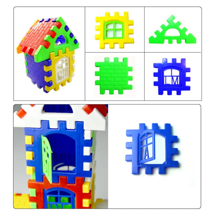 10 Sets Children Early Educational Plastic Building Blocks House DIY Toys (24 PCS / Set), Rondom Color Delivery