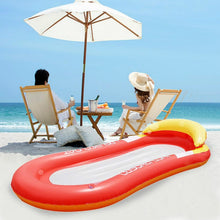 Load image into Gallery viewer, Adult Floating RowLounge Chair Water Toy Inflatable Bed with Armrest Hammock Back, Size: 160 x 90cm