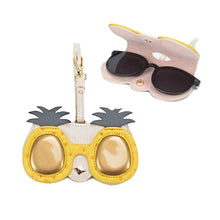 Load image into Gallery viewer, PU Sunglasses Bag Cute Quirky Sunglasses Box, Pineapple, Black Fox, Golden Star, Sun, Cute Mouse, Love Flying Kiss