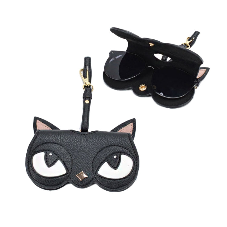 PU Sunglasses Bag Cute Quirky Sunglasses Box, Pineapple, Black Fox, Golden Star, Sun, Cute Mouse, Love Flying Kiss