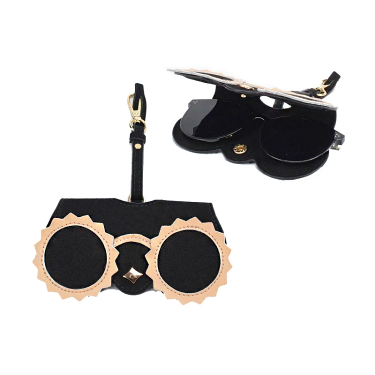 PU Sunglasses Bag Cute Quirky Sunglasses Box, Pineapple, Black Fox, Golden Star, Sun, Cute Mouse, Love Flying Kiss