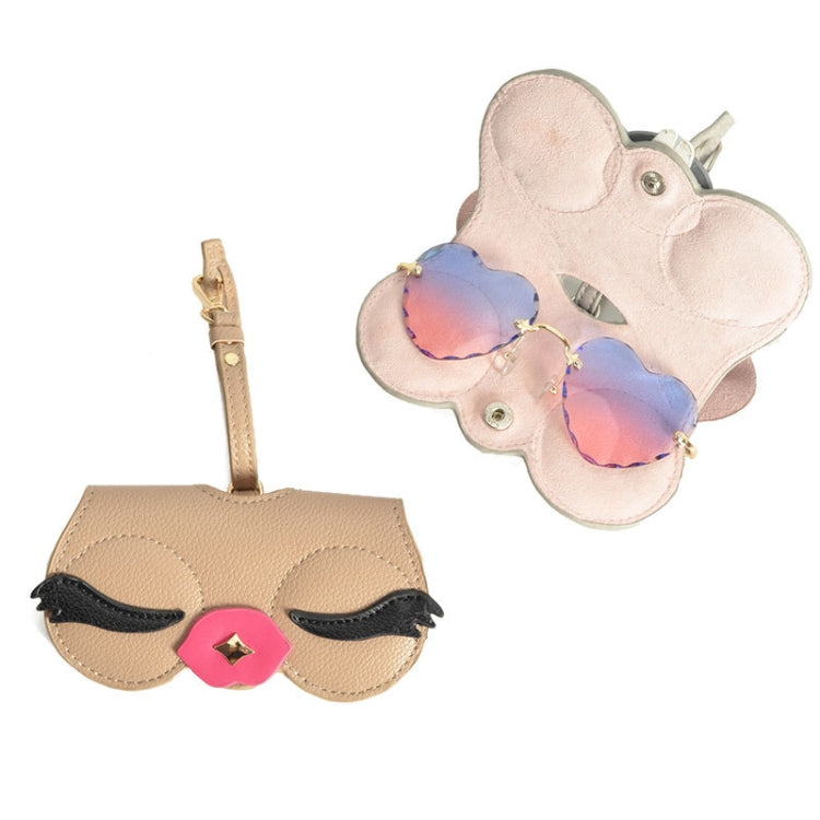 PU Sunglasses Bag Cute Quirky Sunglasses Box, Pineapple, Black Fox, Golden Star, Sun, Cute Mouse, Love Flying Kiss