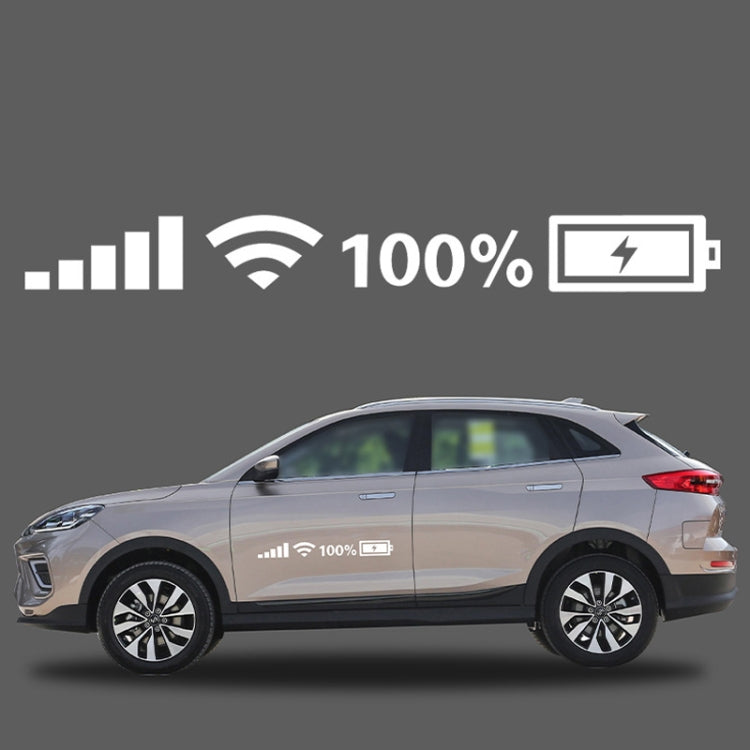 10 PCS Car Windshield Stickers Signal WiFi Power Vinyl Decal  Car Stickers, L, M, S