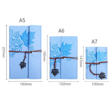 Load image into Gallery viewer, PU Maple Retro Straps Handbook Loose-leaf Notebook, A7, A6, A5
